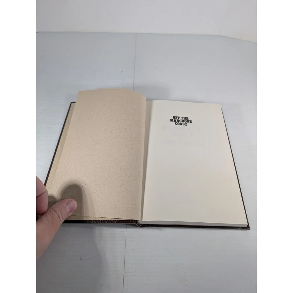 Louis L'Amour Off the Mangrove Coast HC Book Leatherette Gilt Western Collection
